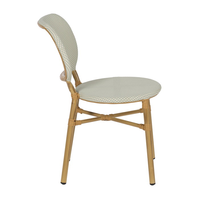 Silla Aguamarina Aluminio-Textileno 47 X 60 X 79 cm (Set de 2)