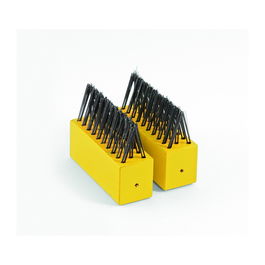 WOLF-Garten Unkrautbürste FB-ME Doppelpack 2 Stück, Fugenbürste für Unkrautentfernung (Gelb)