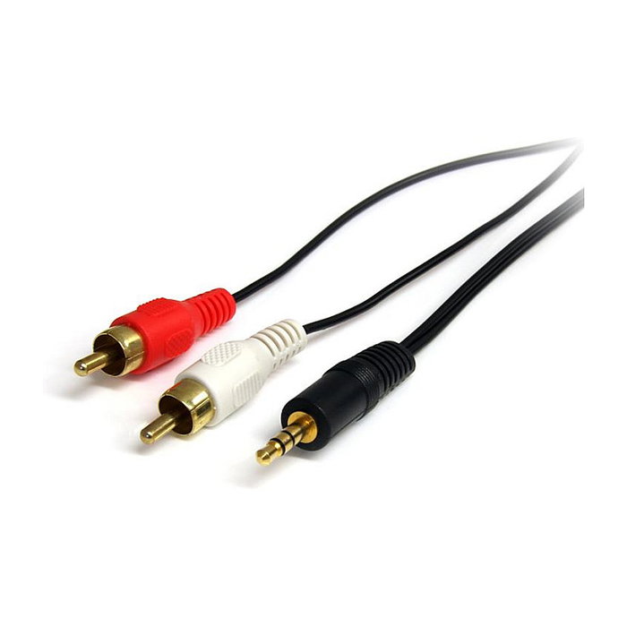 StarTech.com Cable Adaptador de Audio 3,5mm a 2xRCA 0,92m Negro StarTech.com Cable Adaptador de Audio 3,5mm a 2xRCA 0,92m Negro