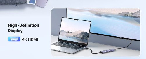 UGREEN 20956A Hub USB Tipo C 6 en 1, HDMI, 3x USB-A 3.0, Lector Tarjetas SD/TF, Plata, 5000 Mbit/s UGREEN 20956A Hub USB Tipo C 6 en 1, HDMI, 3x USB-A 3.0, Lector Tarjetas SD/TF, Plata, 5000 Mbit/s