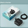 Vention Cargador de Pared GaN FEIB0-EU 140W con 3xUSB-C y 1xUSB-A, Negro