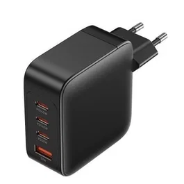 Vention Cargador de Pared GaN FEIB0-EU 140W con 4 Puertos USB (3x Tipo-C + 1x USB-A) para Carga Rápida Simultánea