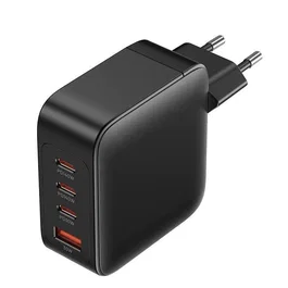 Vention FEIB0-EU Cargador de Pared GaN 140W 4 Puertos (3x USB-C + 1x USB-A) Negro para Unión Europea