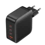 Vention FEIB0-EU Cargador de Pared GaN 140W 4 Puertos (3x USB-C + 1x USB-A) Negro para Unión Europea