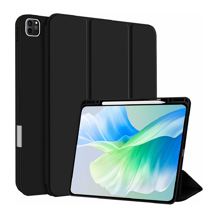 4smarts Funda tipo libro 541152 para Apple iPad Pro 11 pulgadas (M4, 2024), negro, con cierre magnético