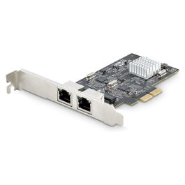 StarTech 2-Port 2.5 Gbit PCIe Network Card Intel I225-V Dual-Port LAN Card Multi-Gigabit NIC 2.5G PCI Express Server Desktop