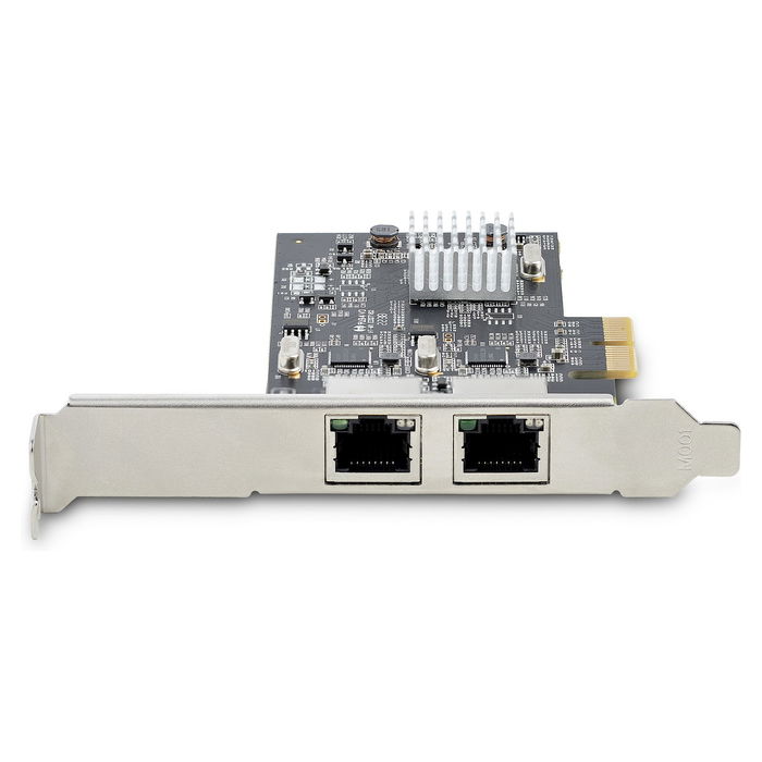 StarTech 2-Port 2.5 Gbit PCIe Network Card Intel I225-V Dual-Port LAN Card Multi-Gigabit NIC 2.5G PCI Express Server Desktop