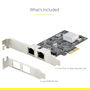 StarTech 2-Port 2.5 Gbit PCIe Network Card Intel I225-V Dual-Port LAN Card Multi-Gigabit NIC 2.5G PCI Express Server Desktop