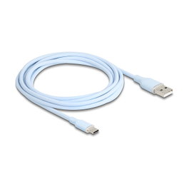 DeLOCK Cable USB 2.0 Tipo-A a Tipo-C 2,5m Azul