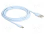 DeLOCK 81223 Cable USB 2.0 de Tipo-A a Tipo-C™ de 2,5 m Azul Silicona