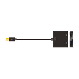 LogiLink Adaptador USB 3.0 Combo VGA y HDMI Negro