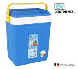 Continental Nevera Playa Gelo 18 Litros - Portátil, 30 x 20 x 37 cm, Aislamiento Térmico, Ideal para Picnic, Camping o Día de Playa (4 Unidades)