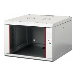 EQUIP Rack de Red de Pared 7U 19" (600x600mm) con Puerta de Cristal Ajustable Gris Claro - EPM-07-6060-G-CBAA