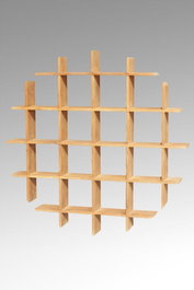 DKD Home Decor Estantería Pared Teca 120x15x120