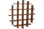 DKD Home Decor Estantería Pared Teca 120x15x120