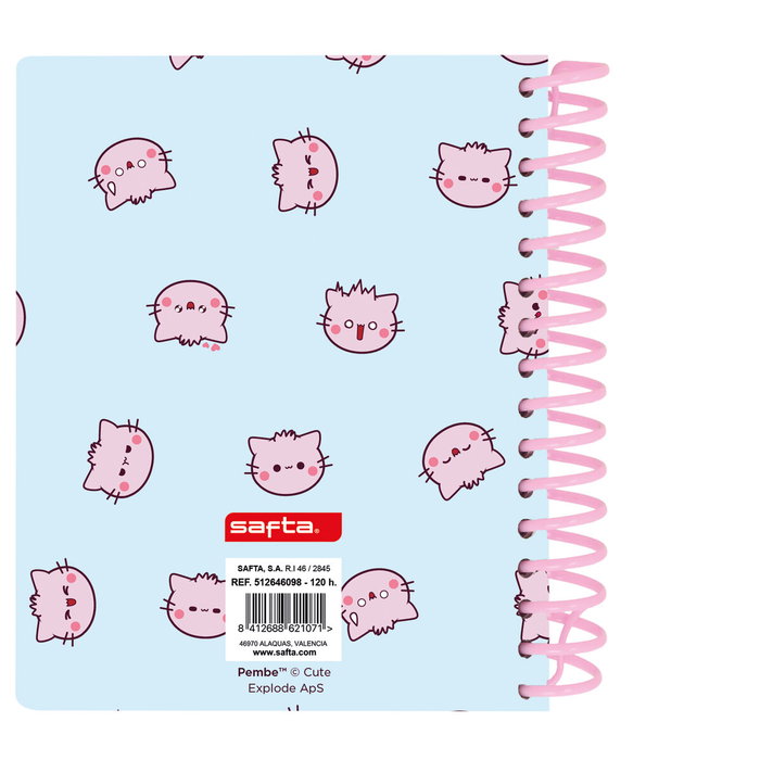 Libreta Pembe The pink cat Multicolor