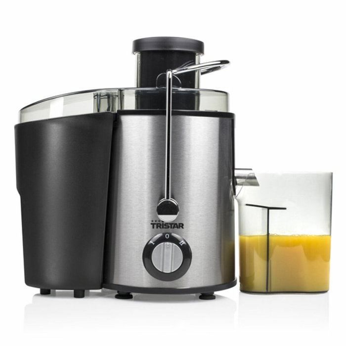 Tristar SC-2284 Exprimidor de Zumos 400W, 2 Velocidades, Acero Inoxidable Negro
