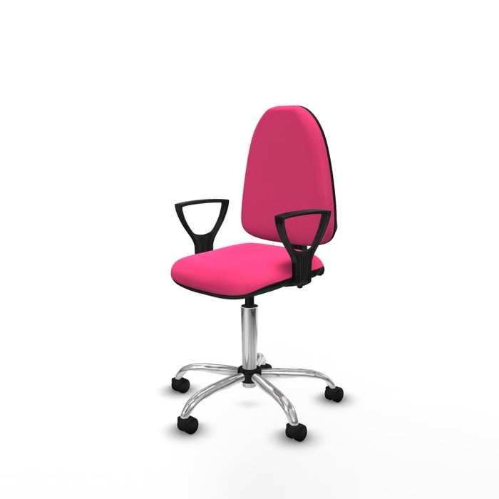 PIQUERAS Y CRESPO Silla de oficina Aýna Rosa con brazos fijos
