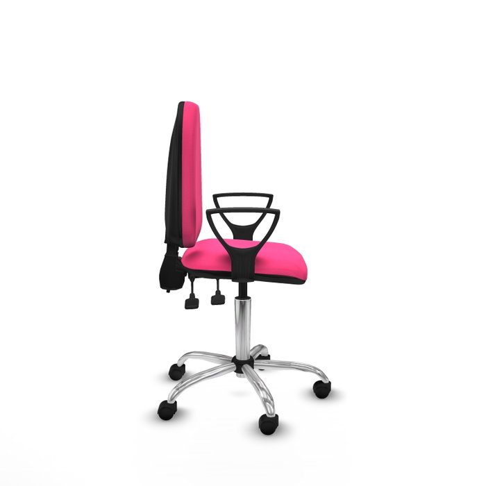 PIQUERAS Y CRESPO Silla de oficina Aýna Rosa con brazos fijos