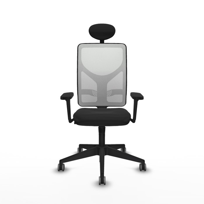 PIQUERAS Y CRESPO Silla de oficina Motilla con mecanismo Sincro, Similpiel Negro y Malla Blanco PIQUERAS Y CRESPO Silla de oficina Motilla con mecanismo Sincro, Similpiel Negro y Malla Blanco