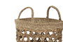 DKD Home Decor Set de 3 Cestas de Seagrass Natural 30x30x40 cm