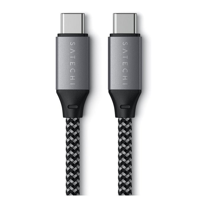Satechi Cable USB-C a USB-C de 2.00 m antracita ST-TCC2MM Satechi Cable USB-C a USB-C de 2.00 m antracita ST-TCC2MM