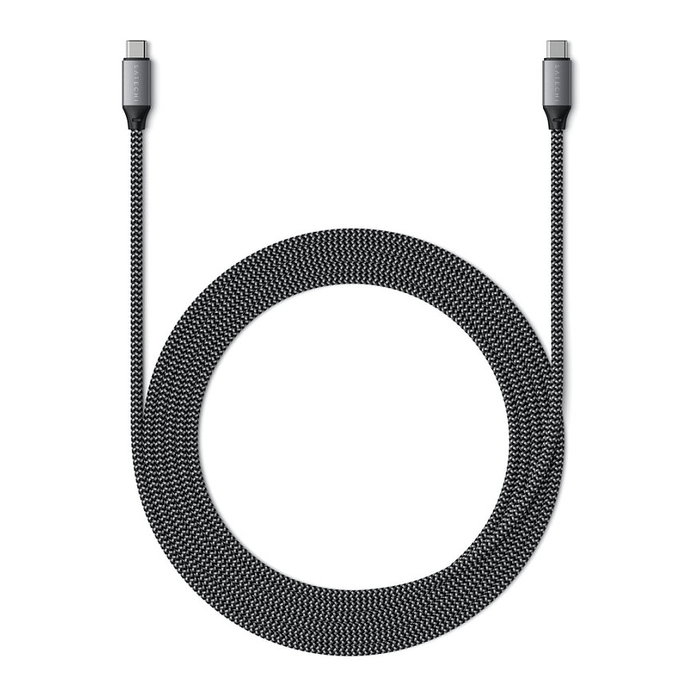 Satechi Cable USB-C a USB-C de 2.00 m antracita ST-TCC2MM Satechi Cable USB-C a USB-C de 2.00 m antracita ST-TCC2MM