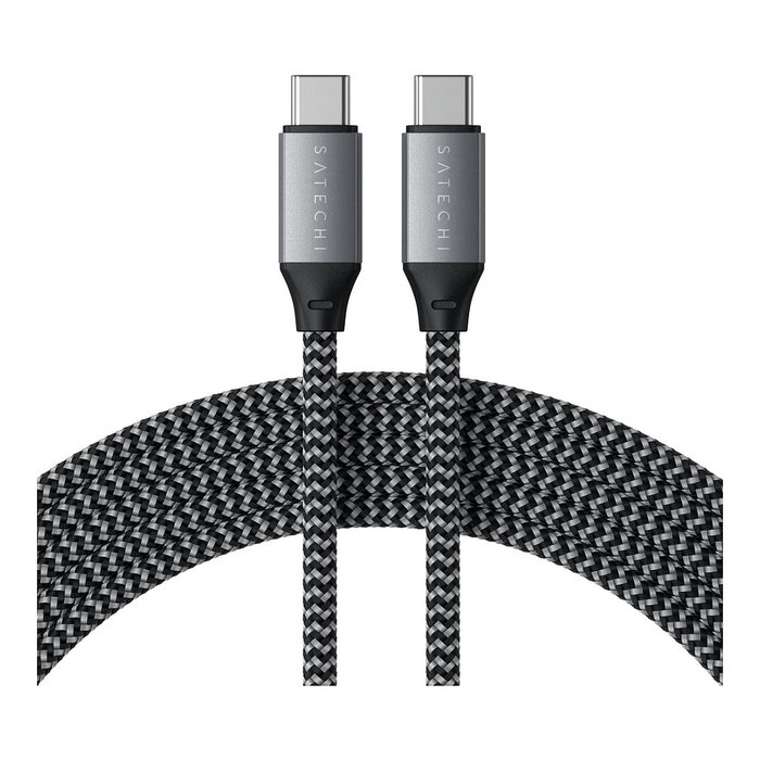 Satechi Cable USB-C a USB-C de 2.00 m antracita ST-TCC2MM Satechi Cable USB-C a USB-C de 2.00 m antracita ST-TCC2MM