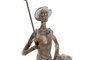 DKD Home Decor Figura de Resina Quijote Natural y Plateado