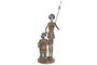 DKD Home Decor Figura de Resina Quijote Natural y Plateado