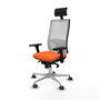 PIQUERAS Y CRESPO Silla de oficina Horna Naranja y Blanco