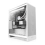 NZXT H7 Flow CM-H72FW-01 Torre Media para PC Blanco ATX con Panel de Vidrio Templado, 3 Ventiladores Frontales, Soporte para 360 mm y Fuente de Alimentación No Incluida