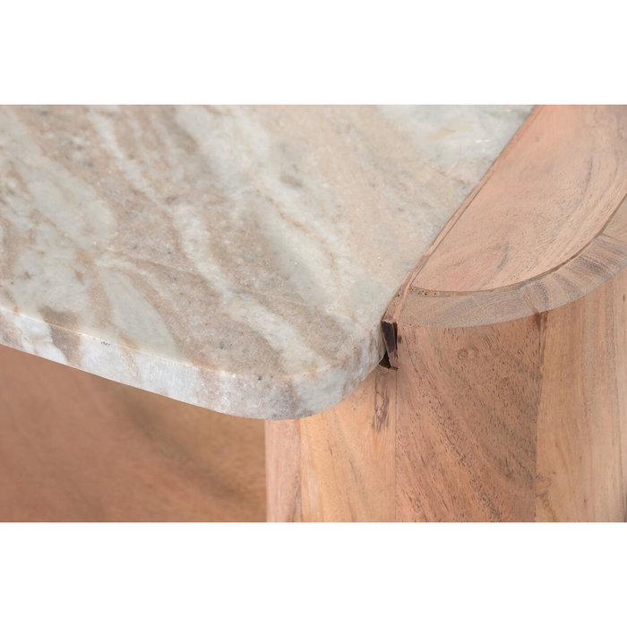 DKD Home Decor Mueble TV Acacia y Mármol 150x40x60 cm DKD Home Decor Mueble TV Acacia y Mármol 150x40x60 cm
