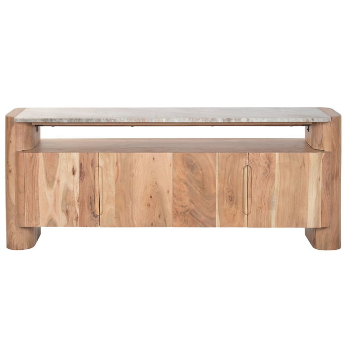 DKD Home Decor Mueble TV Acacia y Mármol 150x40x60 cm DKD Home Decor Mueble TV Acacia y Mármol 150x40x60 cm