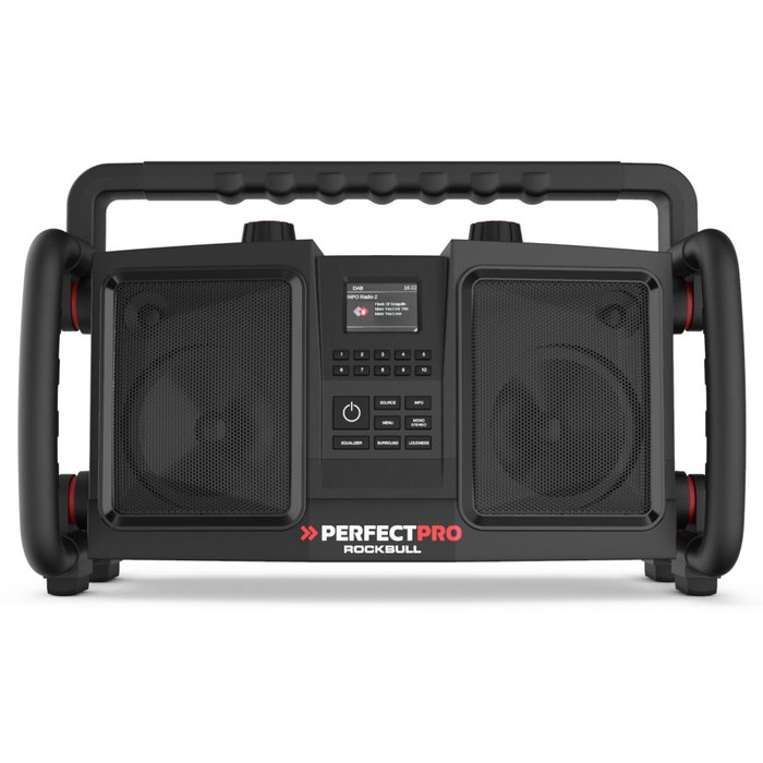 Perfectpro ROCKBULL Radio Portátil DAB+/FM Negro