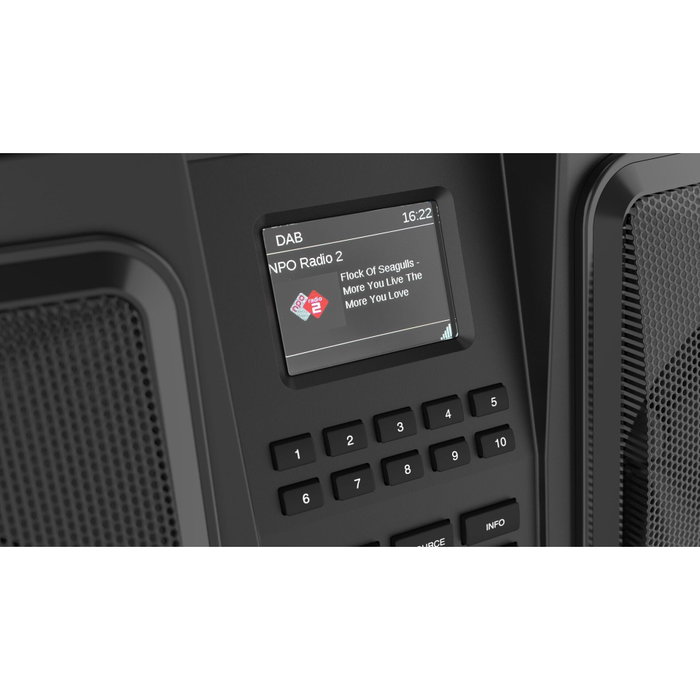 Perfectpro ROCKBULL Radio Portátil DAB+/FM Negro