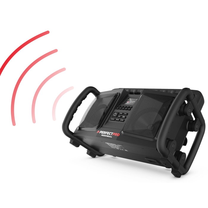 Perfectpro ROCKBULL Radio Portátil DAB+/FM Negro