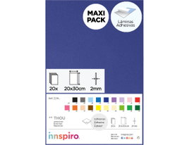 Innspiro Goma EVA azul fuerte láminas adhesivas 20x30cm x 2mm (20 unidades)