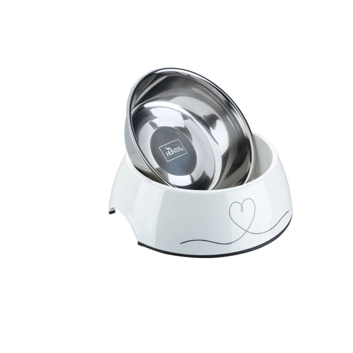 Comedero para Perro Hunter Valencia Blanco 350 ml