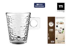 La Mediterranea Set 2 Tazas Café con Leche 21 cl Lima Abstracto (36 Cajas) inevitablemente