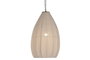 DKD Home Decor Lámpara de Techo Gota en Algodón y Hierro Natural