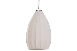 DKD Home Decor Lámpara de Techo Gota en Algodón y Hierro Natural