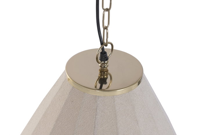 DKD Home Decor Lámpara de Techo Gota en Algodón y Hierro Natural DKD Home Decor Lámpara de Techo Gota en Algodón y Hierro Natural