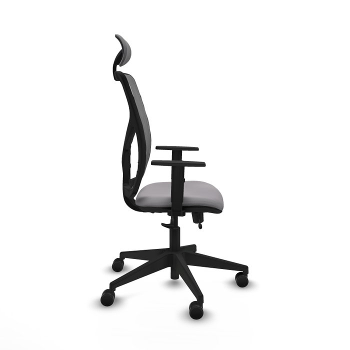 PIQUERAS Y CRESPO Silla de oficina Motilla Gris con Mecanismo Sincro/Traslack PIQUERAS Y CRESPO Silla de oficina Motilla Gris con Mecanismo Sincro/Traslack