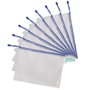 Djois Bolsa multiusos DIN A4 impermeable con cremallera azul