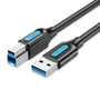 Vention COOBH Cable USB 3.2 Gen 1 Tipo-A a Tipo-B Macho para Impresora, 2 Metros, 5 Gbps, Negro