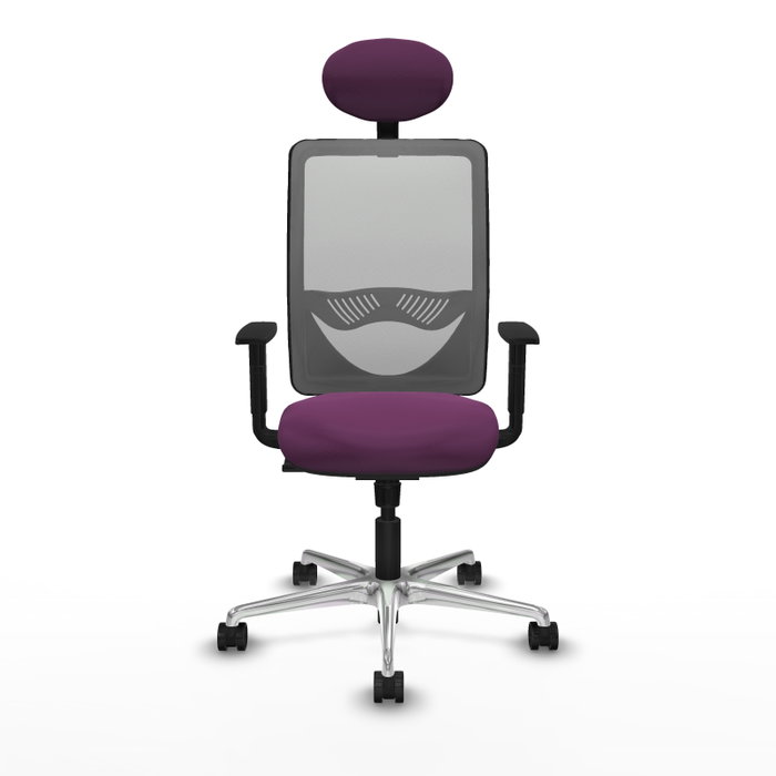PIQUERAS Y CRESPO Silla de oficina Zulema con mecanismo Sincro, Morado y Gris PIQUERAS Y CRESPO Silla de oficina Zulema con mecanismo Sincro, Morado y Gris