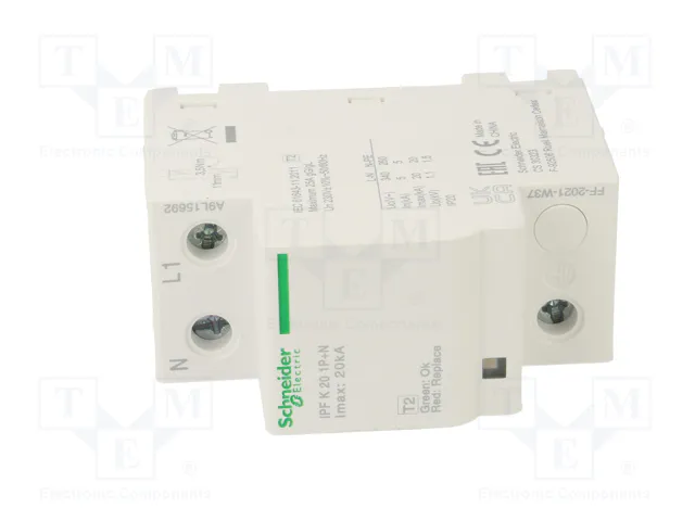 Schneider Electric ACTI9 Limitador de sobretensiones Tipo 2 1+N