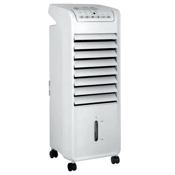 Orbegozo AIR 46 Climatizador, Purificador y Humidificador 55W con Depósito 6L, 3 Velocidades, Mando a Distancia y Temporizador de 7 Horas, Color Blanco
