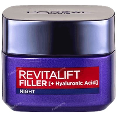 L'Oréal Paris Revitalift Filler Crema de Noche con Ácido Hialurónico 50 ml L'Oréal Paris Revitalift Filler Crema de Noche con Ácido Hialurónico 50 ml